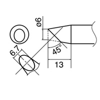 EA304AM-3 φ6.0mm 交換用コテ先EA304AM用