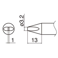 EA304AM-5 φ3.2mm 交換用コテ先EA304AM用
