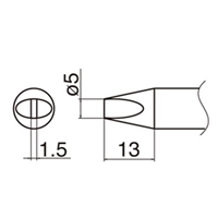 EA304AM-6 φ5.0mm 交換用コテ先EA304AM用