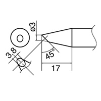 EA304AM-8 φ3.0mm 交換用コテ先EA304AM用