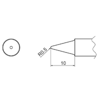 EA304AP-1 R0.5mm 交換用コテ先 EA304AP用