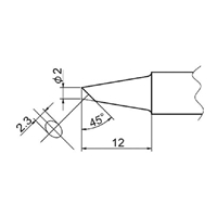 EA304AP-5 φ2.0mm 交換用コテ先EA304AP用