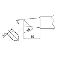 EA304AP-7 φ4.0mm 交換用コテ先EA304AP用