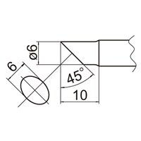 EA304AP-11 φ6.0mm 交換用コテ先EA304AP用