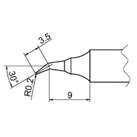 EA304AP-16 R0.2mm 交換用コテ先EA304AP用