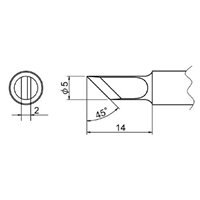 EA304AP-17 φ5.0mm 交換用コテ先EA304AP用