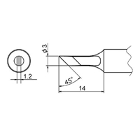 EA304AP-18 φ3.0mm 交換用コテ先EA304AP用