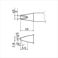 EA304AP-19 φ3.0mm 交換用コテ先EA304AP用