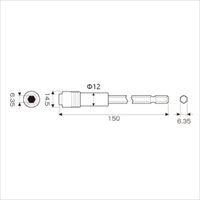 EA611AX-96 1/4Hex/150mm ビットホルダ-_選択画像04