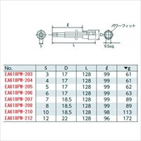 EA618PW-204 3/8sqx4/128mmビットソケット_選択画像03