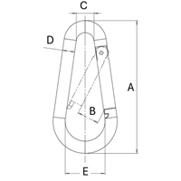 EA638JP-31 6.0x 60mmスナップフック(10個)_選択画像03