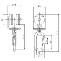 50/10kgランナー･フック付(ベンダーレール_選択画像02