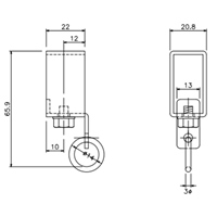 EA970GD-3 20.8x22x65.9mmキャップストップ_選択画像02