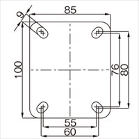 EA986LE-100A 100mm キャスタ-(自在/SUS)_選択画像03