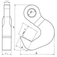 EA987NK-1 8ton/ 90mm 大型吊フック_選択画像03