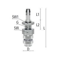 6mmタケノコ型ソケット(隔壁/SUS/ワンPush)_選択画像02
