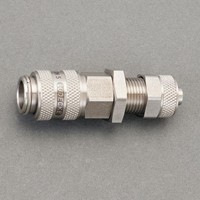 4x6チューブ用ソケット(隔壁/SUS/ワンPush)