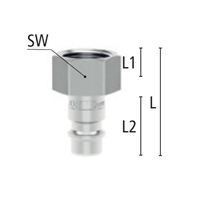 G 3/8 雌ネジプラグS製_選択画像02