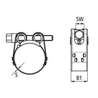 17-19mm T-BOLT クランプ(430S製)_選択画像02