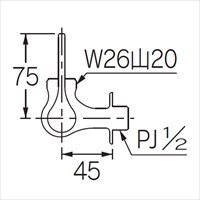 PJ 1/2 横形自在水栓_選択画像04