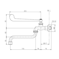 PJ 1/2 in 自在水栓(レバーハンドル)_選択画像02