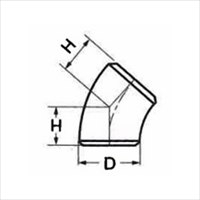 1･1/4 溶接 45゜エルボ/ステン製_選択画像02