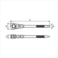 19mm/270mm 片口ラチェットレンチ_選択画像02