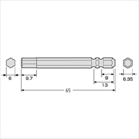 6 x65mm [Hexagon] ハイパーBit_選択画像03