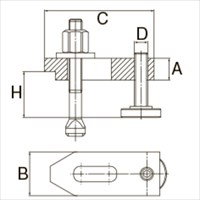 M12/100mm サポートScrew付ステップClamp_選択画像02