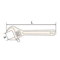 150mm/18mm モンキーレンチ(NonSparking)_選択画像04
