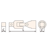 3/4DR ユニバーサルジョイント(NonSparking_選択画像03