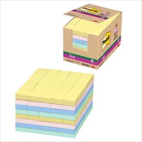 25x75mm強粘着メモ(90枚x80個/パステル色