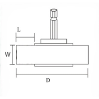 75mm 六角軸 軸付ブラシ(平型/Steel)_選択画像03