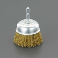 40mm 六角軸 軸付ブラシ(カップ型/真鍮)