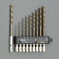1.5- 5.0mm/10本組 六角軸ドリル(S用)