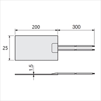 25x200mm/ 30W シリコンラバーヒーター_選択画像03