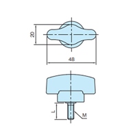 M6x16mm/2N･m 雄ネジトルクノブ_選択画像02