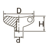 M10 雌ネジウイングノブS製_選択画像03
