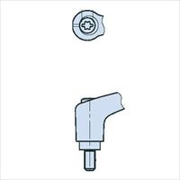 M5x50mm 雄ネジミニクランプレバー(赤)_選択画像02