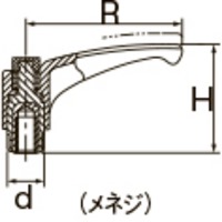 M5 雌ネジクランプレバー(操作レバー付)_選択画像03