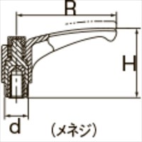 M6 雌ネジクランプレバー(操作レバー付)_選択画像04