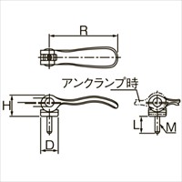 M10x25mm 雄ネジカムレバー(回転式)_選択画像03