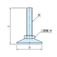 φ40mm/M10x 50mm アジャスターベース_選択画像03