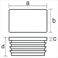 40x 20mm 角型保護キャップ(クロ/4コ)_選択画像02