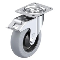 200mm キャスター(自在金具/ブレーキ付)