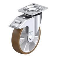 200mm キャスター(自在金具/ブレーキ付)