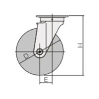 75mm キャスター(自在金具･ブレーキ付)_選択画像03