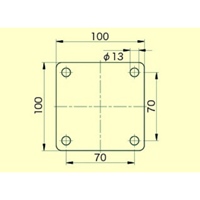 90mm/1500kgレベリングキャスタ(Brake･自在_選択画像03