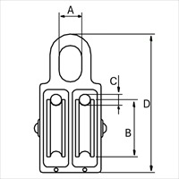 40mm/2車アイ ナイロンプーリー_選択画像03