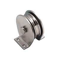 107mm縦型固定滑車(ステンレス製)